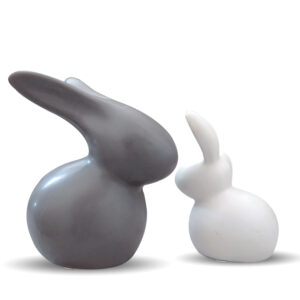 Xtore® Home Décor Ceramic Rabbit Figurines (Set ...