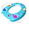 Xtore Cushioned Kids Potty Seat with Handle | Cartoon Print | Comfortable - (Assorted Adorable Prints, Blue , Pack of 1) - Image 5