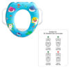 Xtore Cushioned Kids Potty Seat with Handle | Cartoon Print | Comfortable - (Assorted Adorable Prints, Blue , Pack of 1) - Image 6