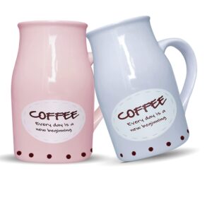 LIFEHAXTORE Modish Ceramic Coffee, Milk Mug Combo ...