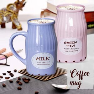 LIFEHAXTORE Modish Ceramic Stripped Coffee, Milk M...
