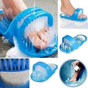 Xtore™ Foot cleaning shower slipper | FOOT cleaner | High quality brush with suction cups | Pumice stone for pedicure- (1 Slipper)