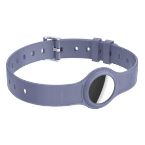 Xtore Dog/Cat Collar for Apple AirTag | Adjustable Skin Friendly – ( Pack of 1, Purple )