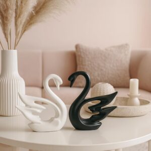 LADROX® Lavish Modern Home Décor Swan Couple | M...