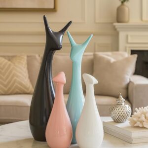 Xtore® Home Décor Lucky Deer Family Matte Finish...