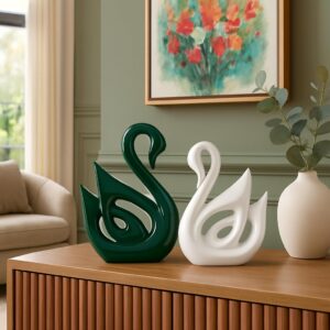 LIFEHAXTORE® Home Décor Lucky Swan Couple | Pian...