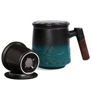 LIFEHAXTORE Mountain and Sea Coffee/Tea Mug with S...
