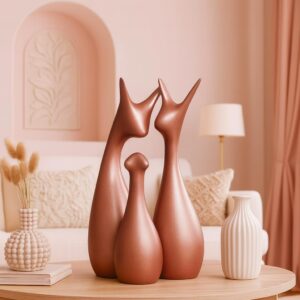 Xtore Lavish Bronze Home Decor Lucky Deer Family C...