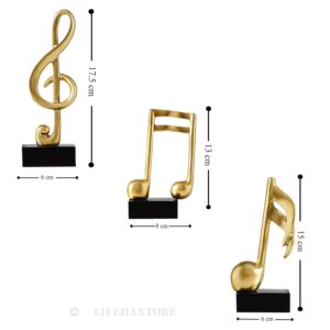 Gold Plated Musical Notes Statues | Beautiful Home...
