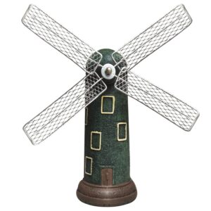 Rotatable Windmill Resin Home Decor Figurine with ...