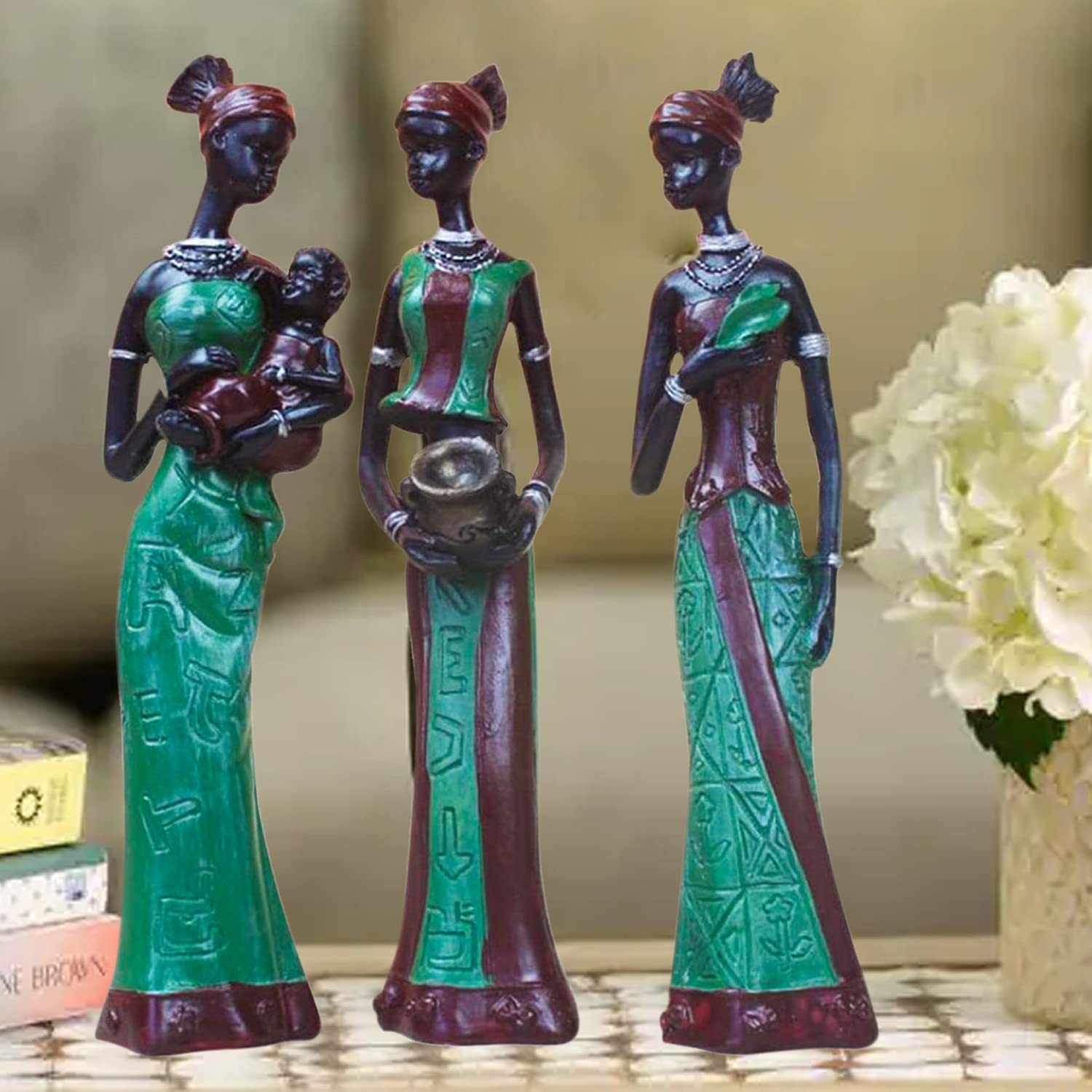 African Tribal Women Art Piece Beautiful Finish Uniquely on sale Hand Crafted Home Décor