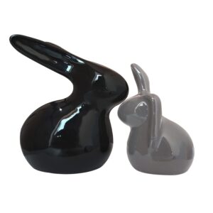 XTORE® Home Décor Ceramic Rabbit Figurines (Set ...