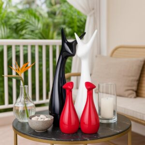 SRJANA Home Decor Lucky Deer Family Statue Piano F...