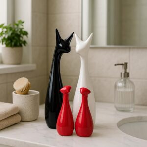 SRJANA Home Decor Lucky Deer Family Statue Piano F...