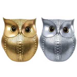 SRJANA Modern Classy Lucky Owl Combo Resin Art Fig...