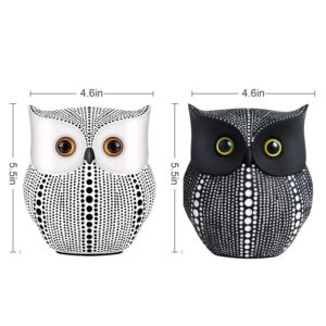 LIFEHAXTORE® Modern Classy Lucky Owl Resin Art Fi...
