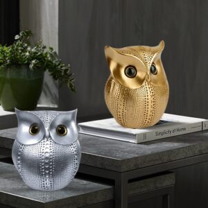 SRJANA Modern Classy Lucky Owl Combo Resin Art Fig...