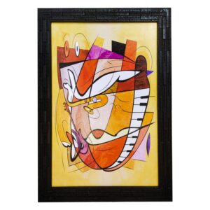 LIFEHAXTORE® Abstract Modern Art Framed Painting ...
