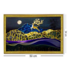 LIFEHAXTORE 3D Golen Foil Modern Art Landscape wit...
