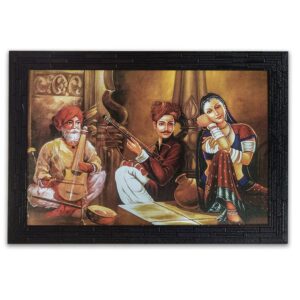 LIFEHAXTORE Modern Rajasthani Art Framed Painting ...