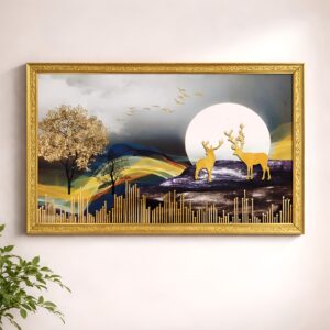 LIFEHAXTORE 3D Golen Foil Modern Art Positive Vibe...
