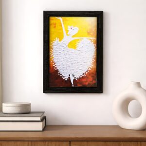 LIFEHAXTORE® Abstract Art Wooden Dancing Girl Fra...