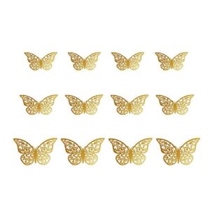 Xtore Golden Butterfly – Pack of 12, 3D