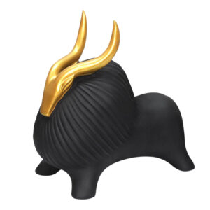 Xtore Yak Big Animal Statue for Home Decor (Black ...