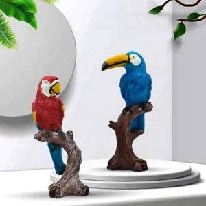 Xtore Parrot Love Couple Vastu Bird Figurine Showp...