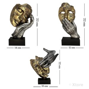 Xtore Human Face Decorative Statues | Handcrafted ...