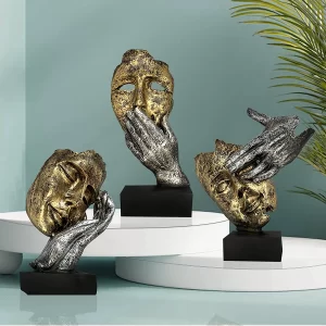 Xtore Human Face Decorative Statues | Handcrafted ...