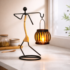 LIFEHAXTORE Iron Candle Holder | Handmade Figurine...