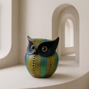 Xtore® Modern Classy Lucky Owl Resin Art Figure S...