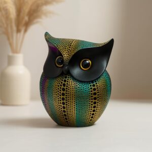 Xtore® Modern Classy Lucky Owl Resin Art Figure S...