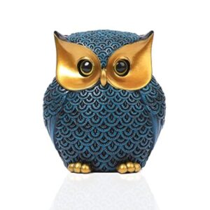 Xtore® Modern Classy Lucky Owl Resin Art Figure S...