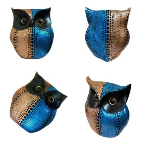 Xtore® Modern Classy Lucky Owl Resin Art Figure S...