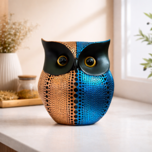 Xtore® Modern Classy Lucky Owl Resin Art Figure S...