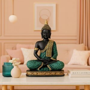 Xtore Sitting Buddha Idol Statue Showpiece for Hom...